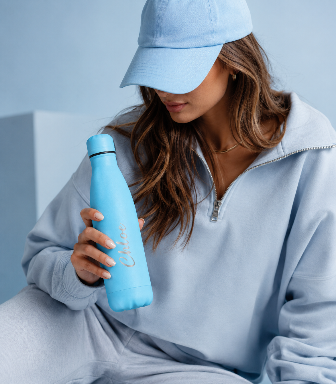 Aqua Personalised Stainless Steel Water Bottle – 500ml | Versai