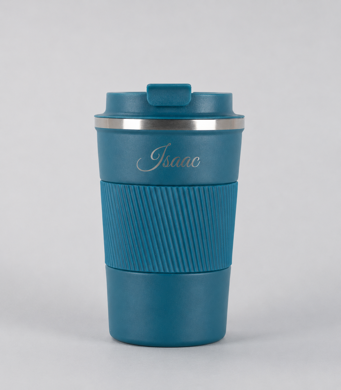 Personalised Stainless Steel Coffee Cup – 380ml & 510ml | Double-Walled Travel Mug with Leakproof Lid