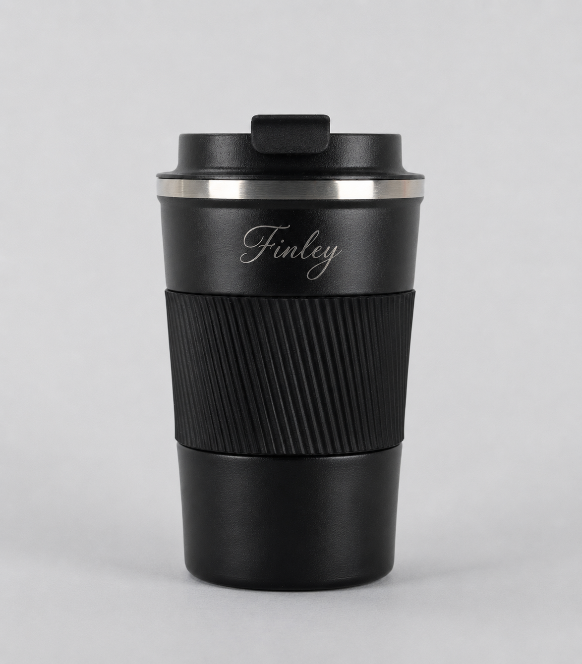 Personalised Stainless Steel Coffee Cup – 380ml & 510ml | Double-Walled Travel Mug with Leakproof Lid