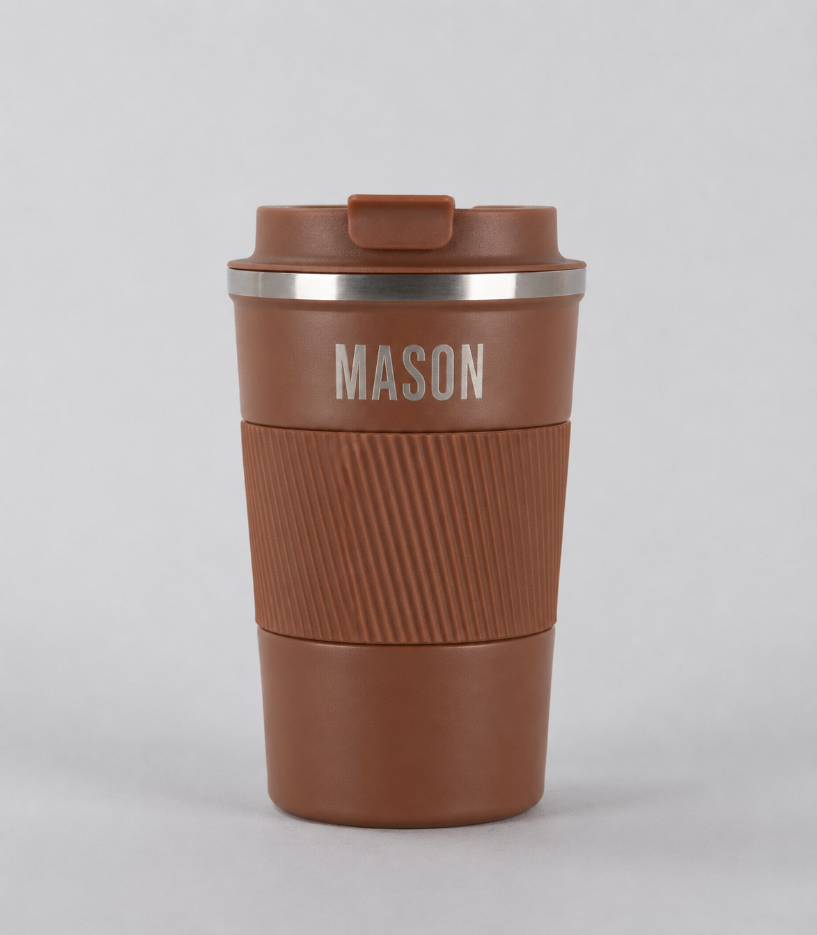 Personalised Stainless Steel Coffee Cup – 380ml & 510ml | Double-Walled Travel Mug with Leakproof Lid