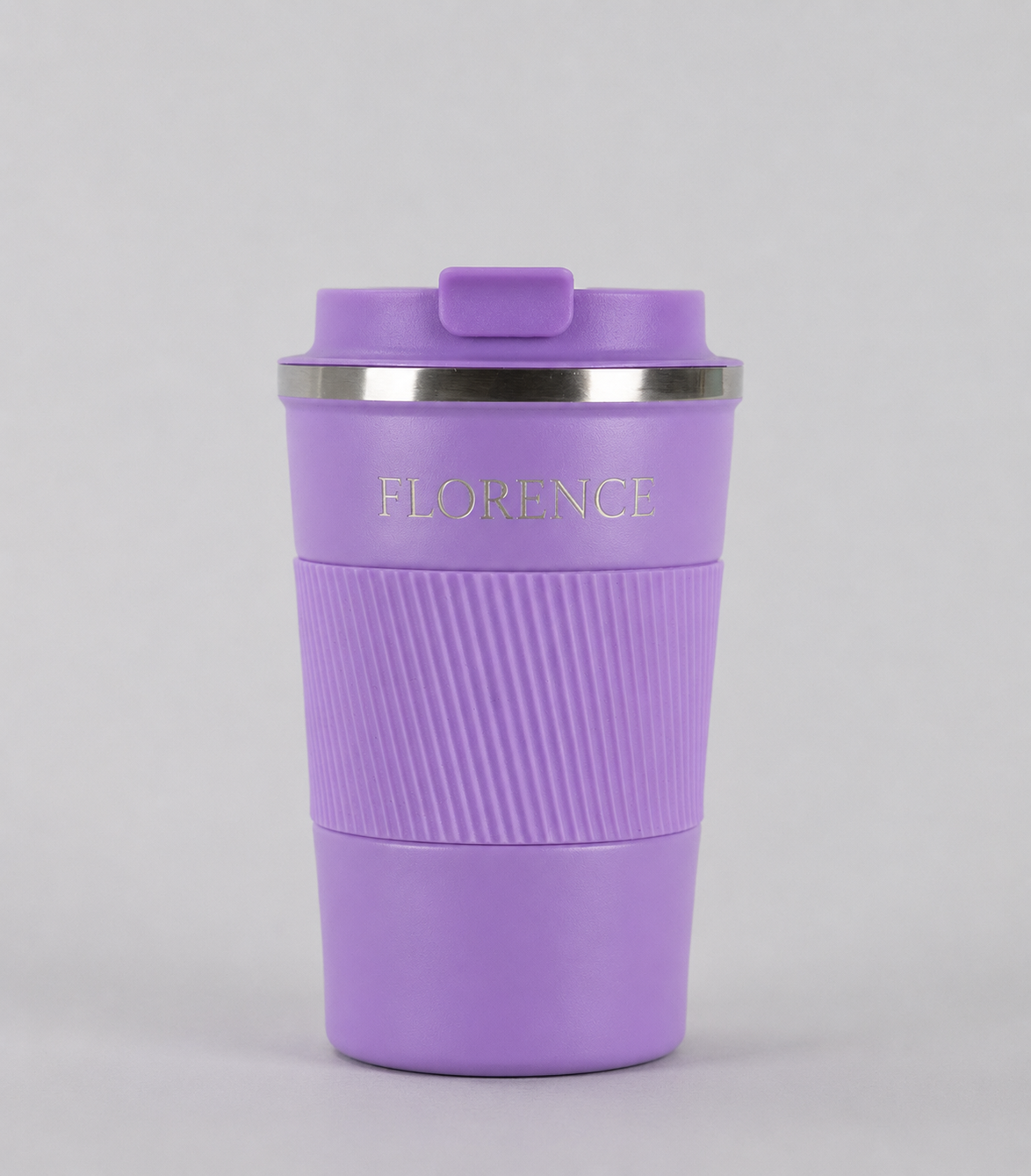 Personalised Stainless Steel Coffee Cup – 380ml & 510ml | Double-Walled Travel Mug with Leakproof Lid