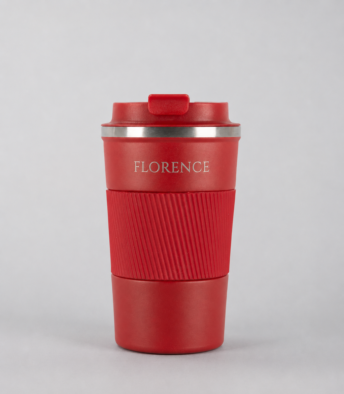 Personalised Stainless Steel Coffee Cup – 380ml & 510ml | Double-Walled Travel Mug with Leakproof Lid