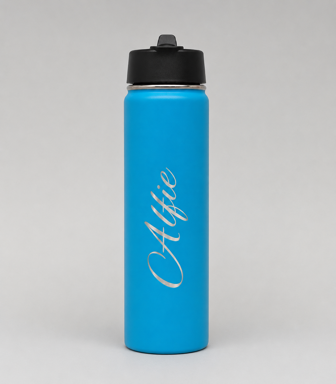 Blue Hydra Straw — Personalised Stainless Steel Flip Straw Bottle (18oz / 22oz / 32oz)
