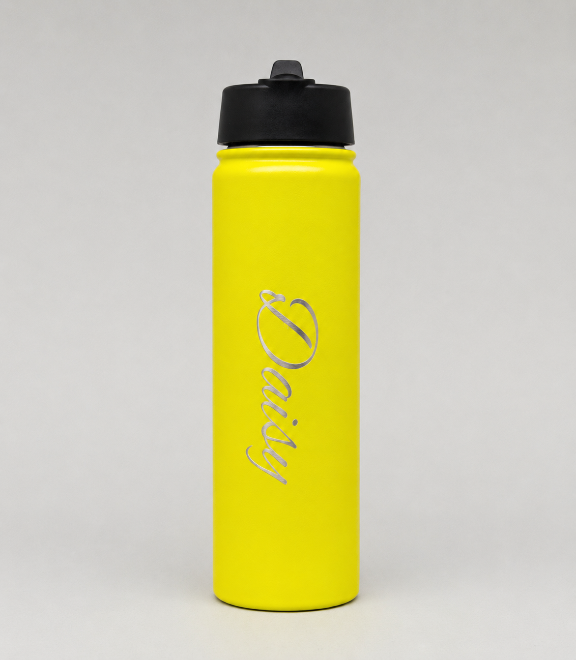 Lime Green Hydra Straw — Personalised Stainless Steel Flip Straw Bottle (18oz / 22oz / 32oz)