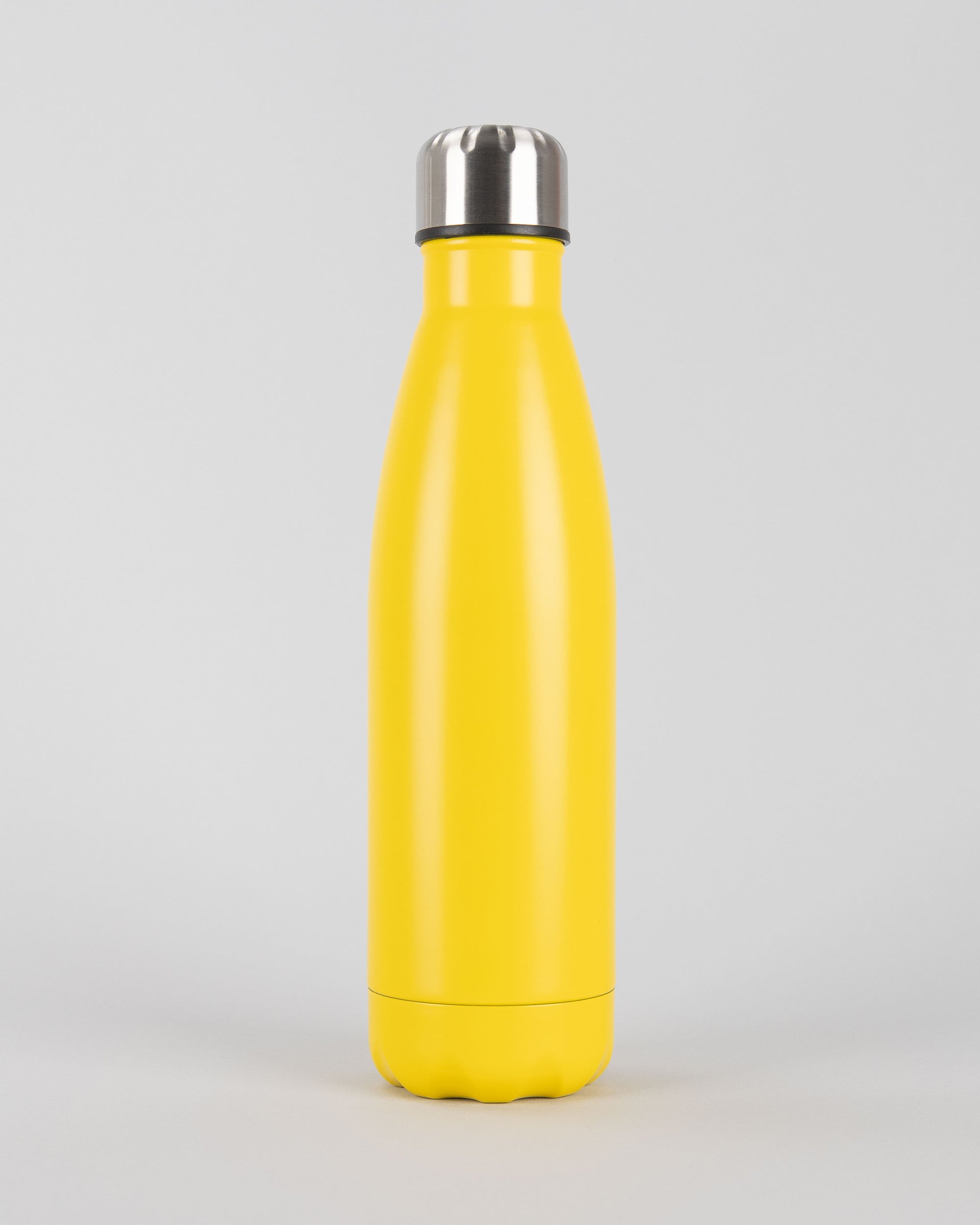 Personalised Stainless Steel Cola Shape Water Bottle - 500ml - Yellow