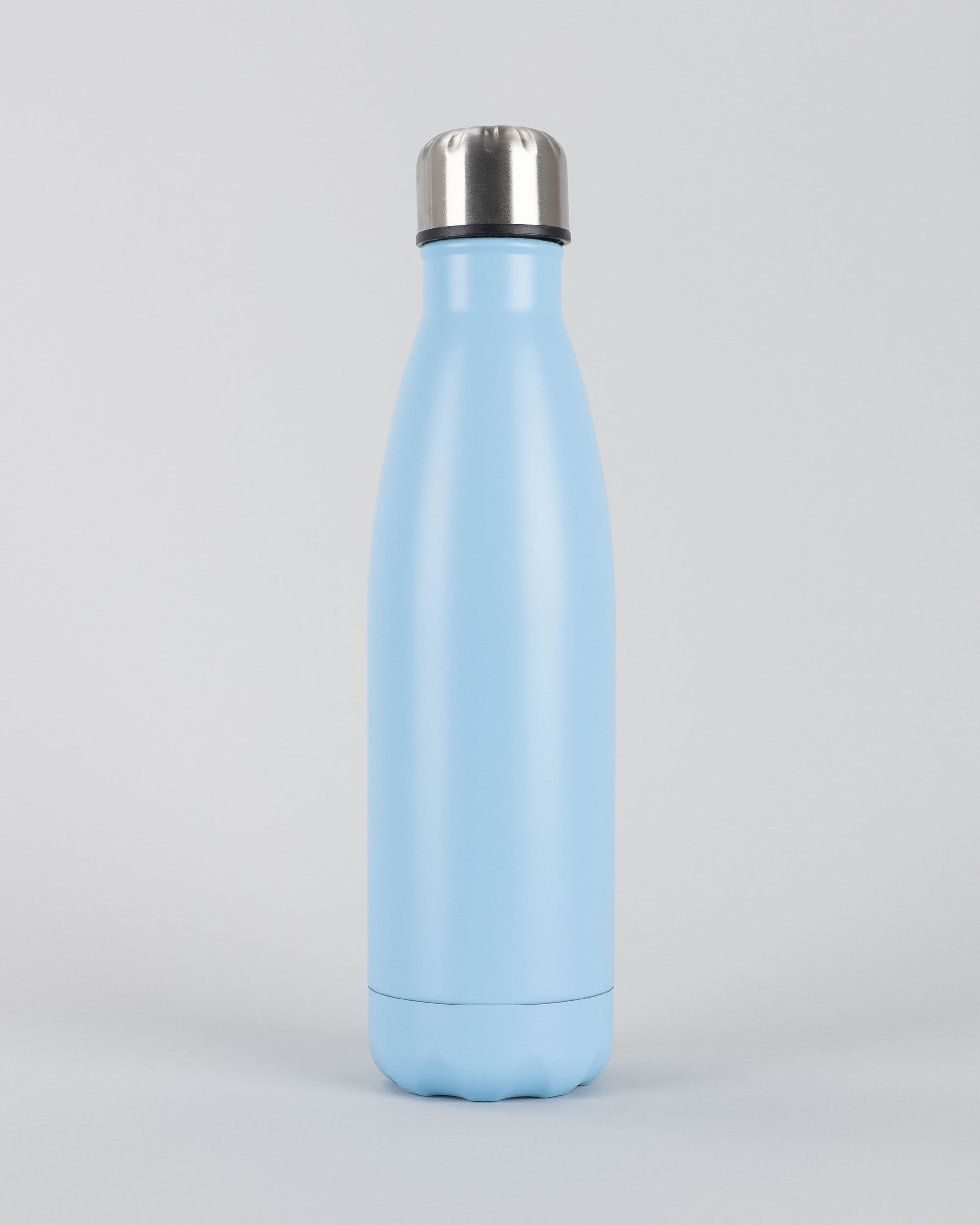 Personalised Stainless Steel Cola Shape Water Bottle - 500ml - Sky Blue