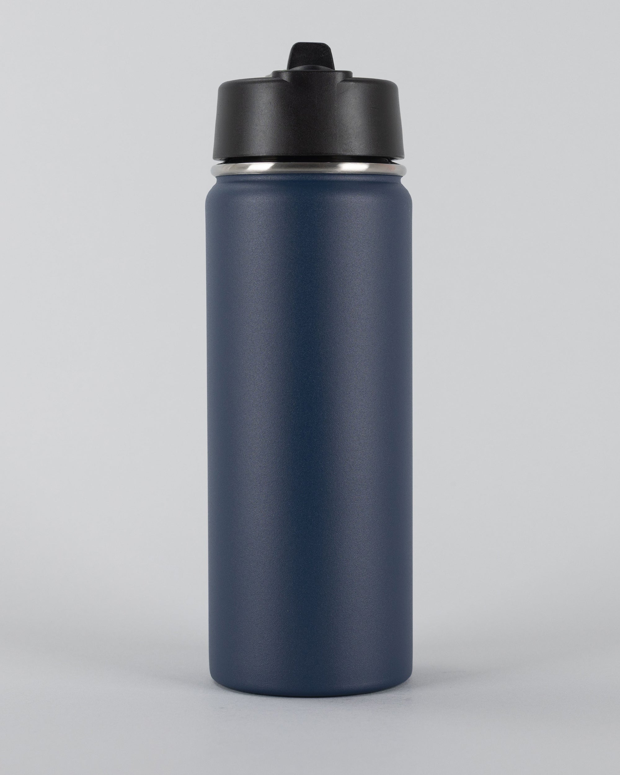 Navy Hydra Straw — Personalised Stainless Steel Flip Straw Bottle (18oz / 22oz / 32oz)