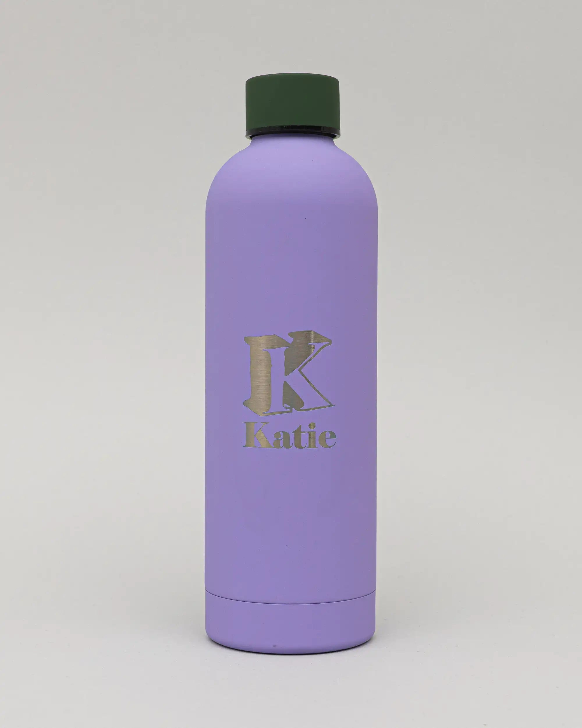 Personalised Stainless Steel EasyPour Water Bottle - 500ml & 750ml - Purple