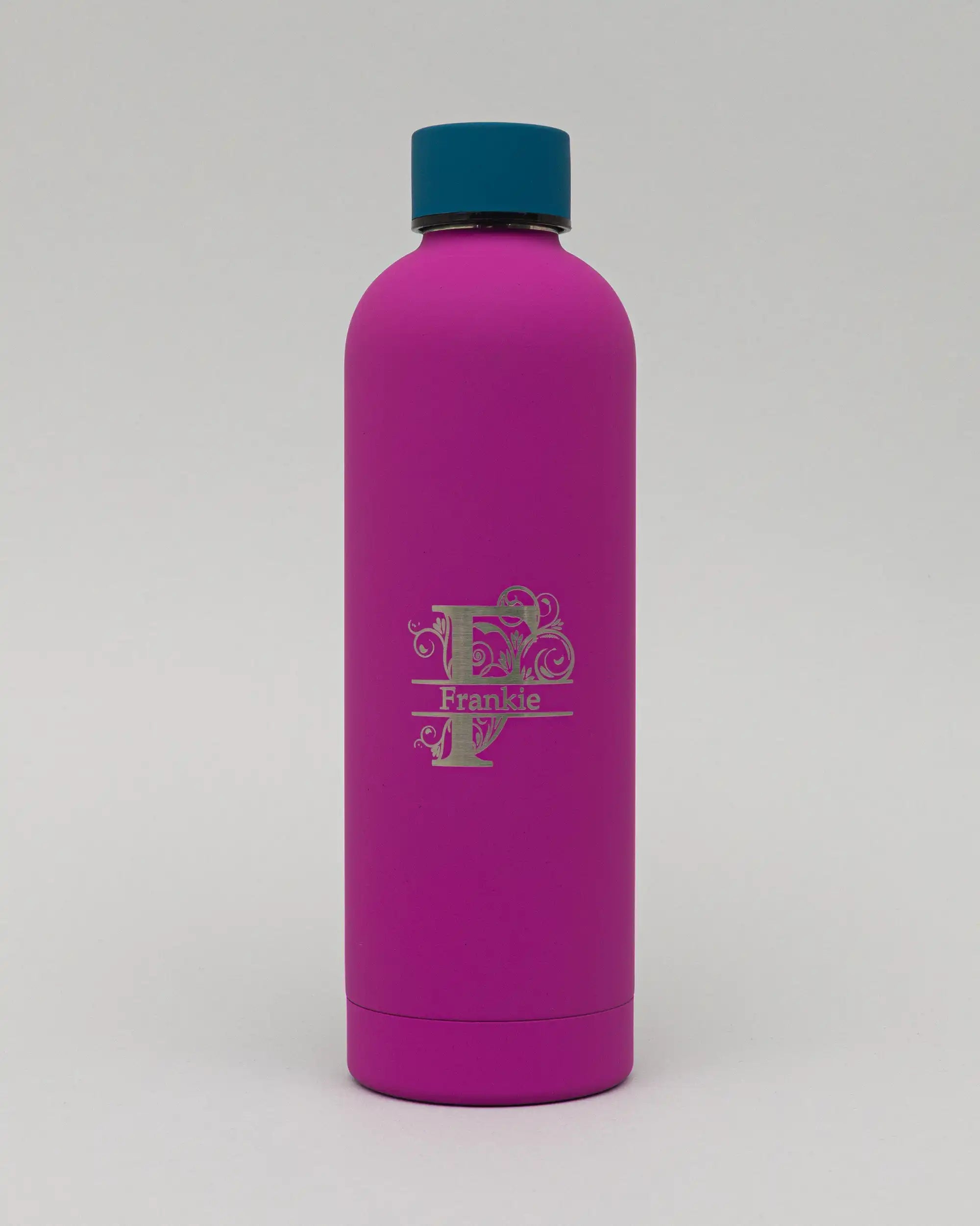 Personalised Stainless Steel EasyPour Water Bottle - 500ml & 750ml - Hot Pink