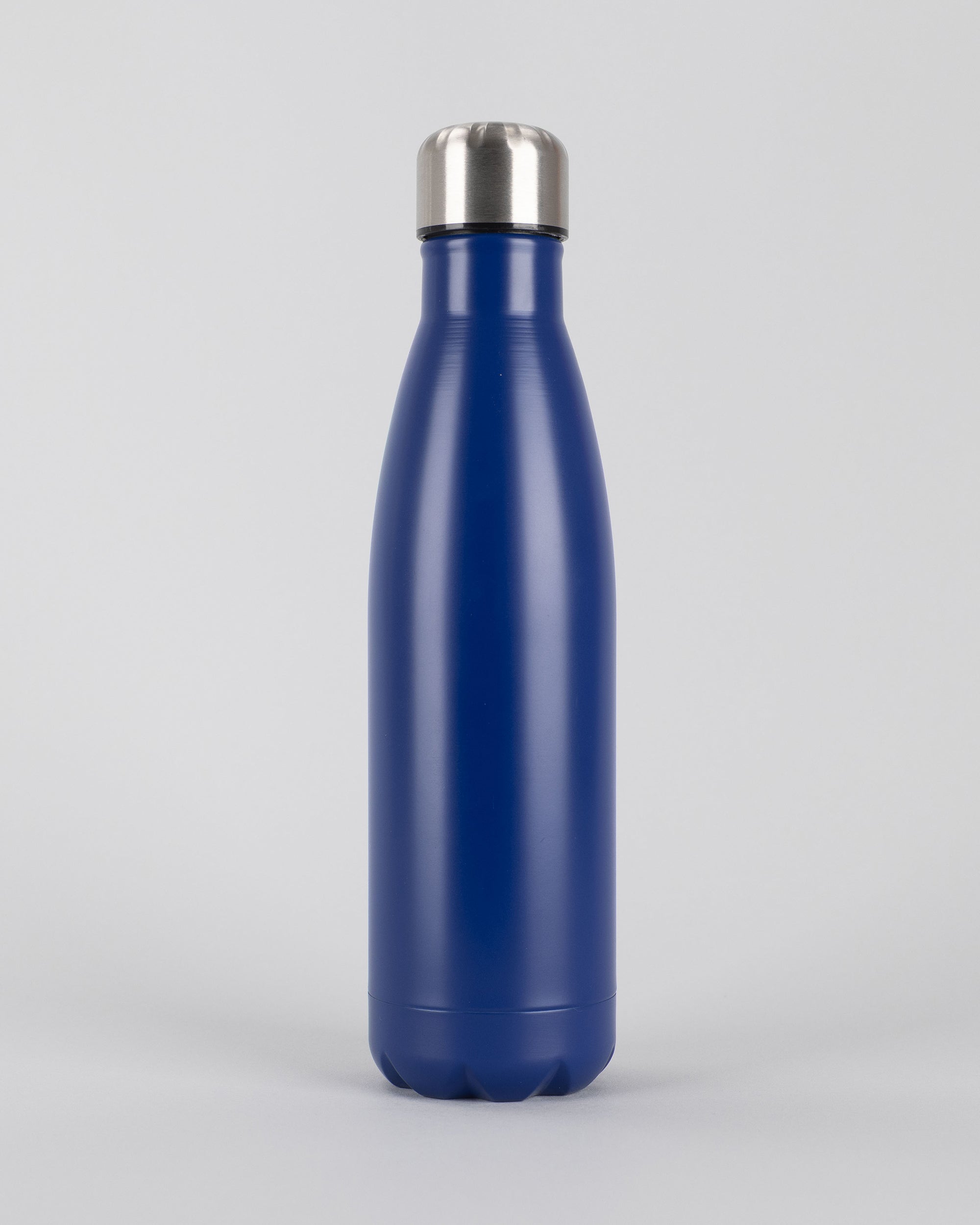 Personalised Stainless Steel Cola Shape Water Bottle - 500ml - Dark Navy