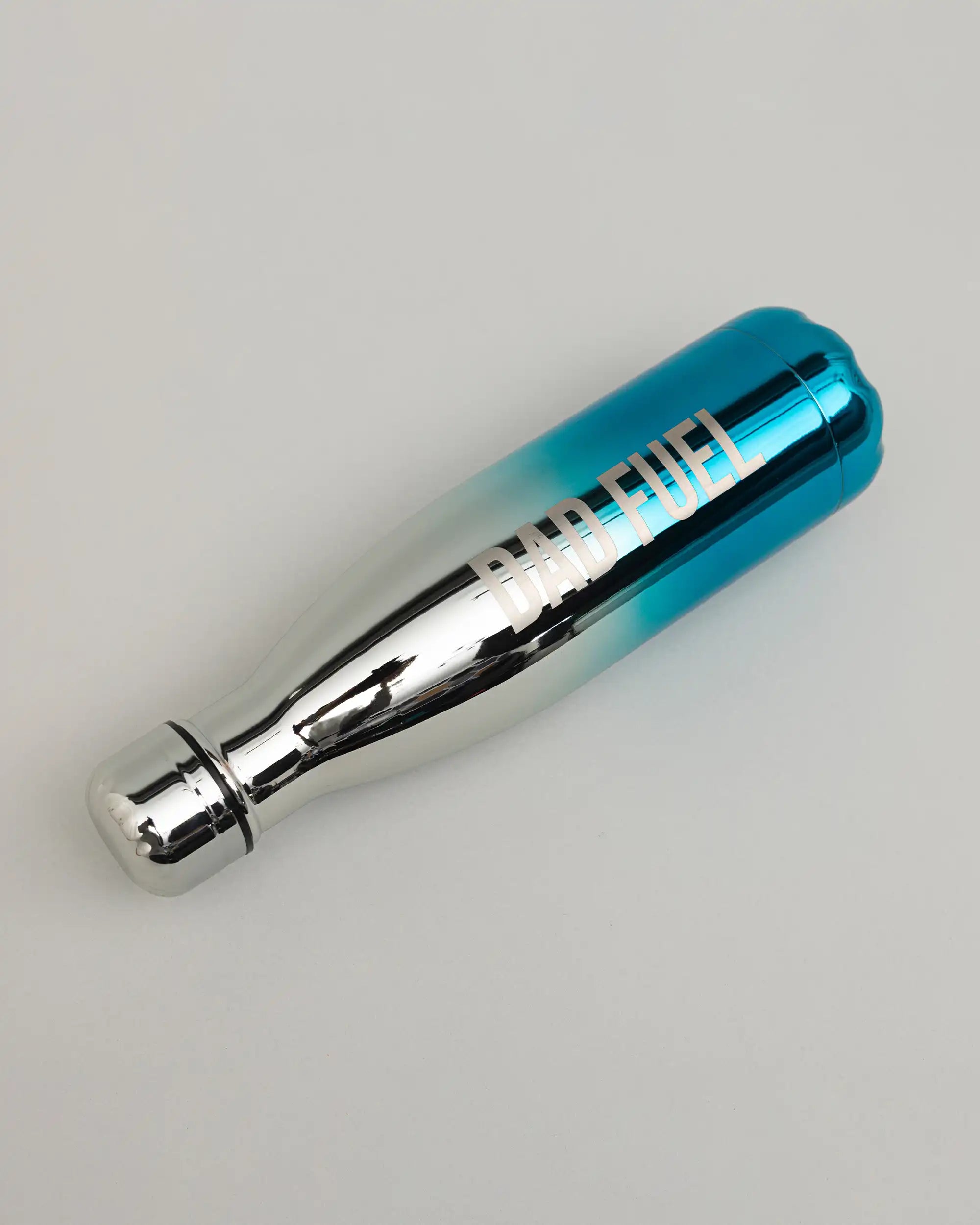 Chrome Blue Personalised Stainless Steel Water Bottle – 500ml & 750ml | Double-Walled Insulated Flask | Keeps Drinks Hot or Cold for Hours | Willys Bottles