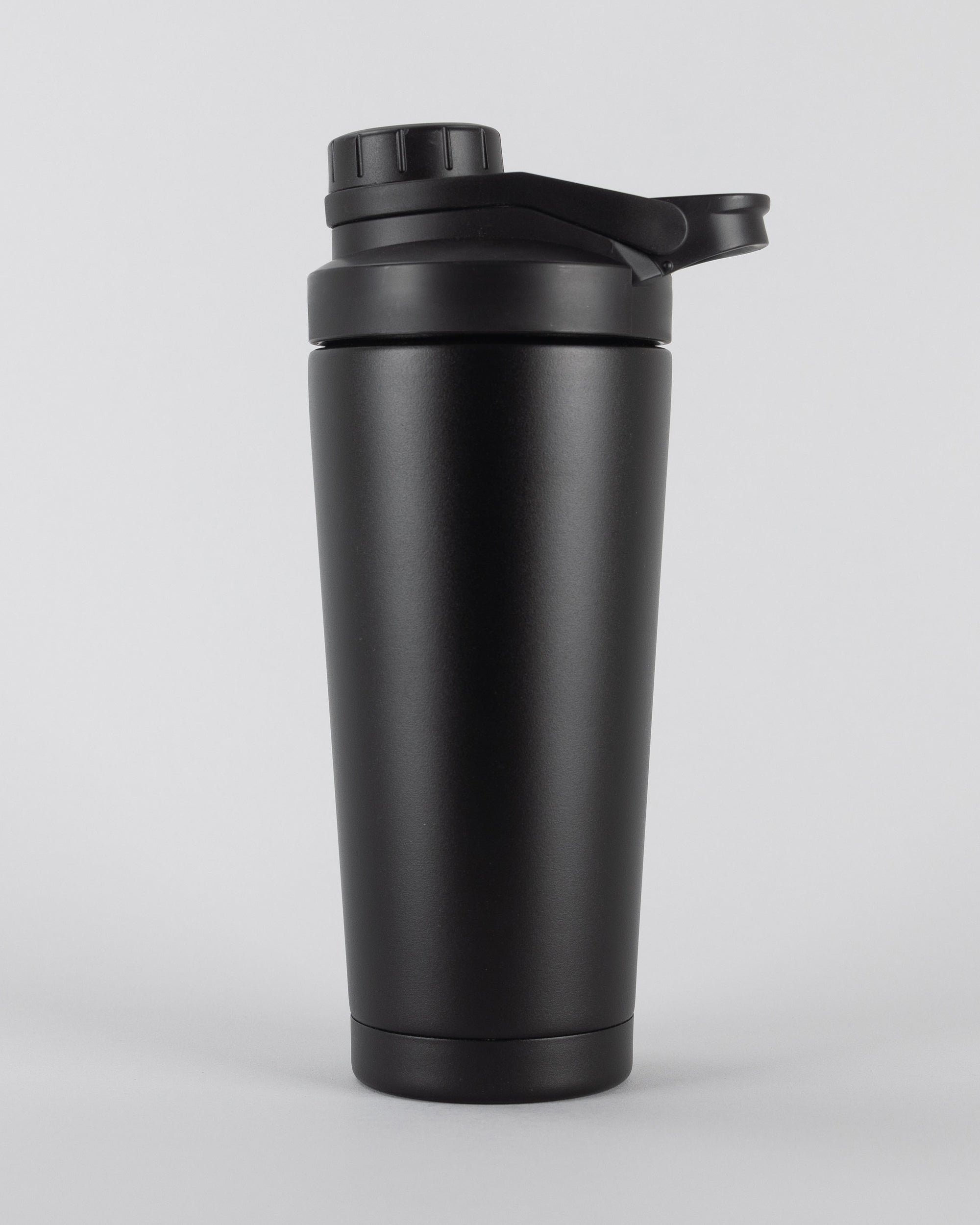 Black Personalised Stainless Steel Protein Shaker Bottle (750ml)