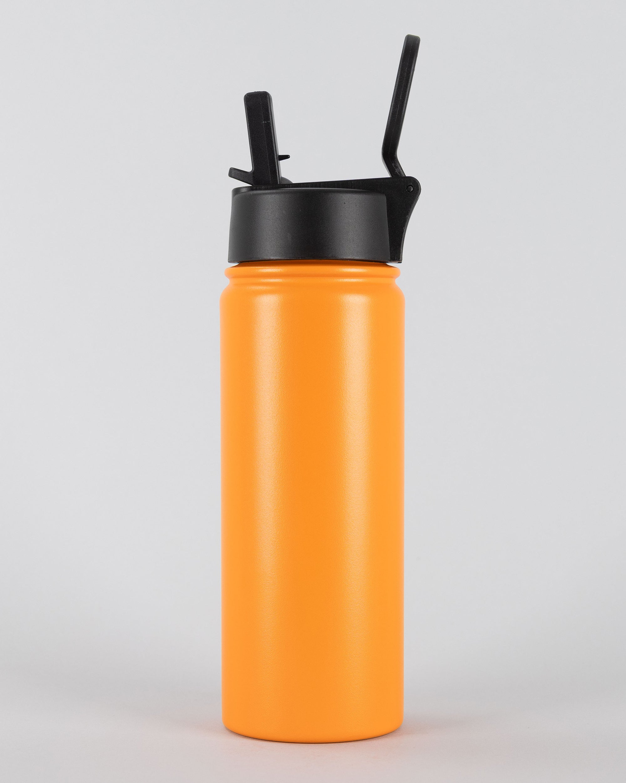 Orange Hydra Straw — Personalised Stainless Steel Flip Straw Bottle (18oz / 22oz / 32oz)