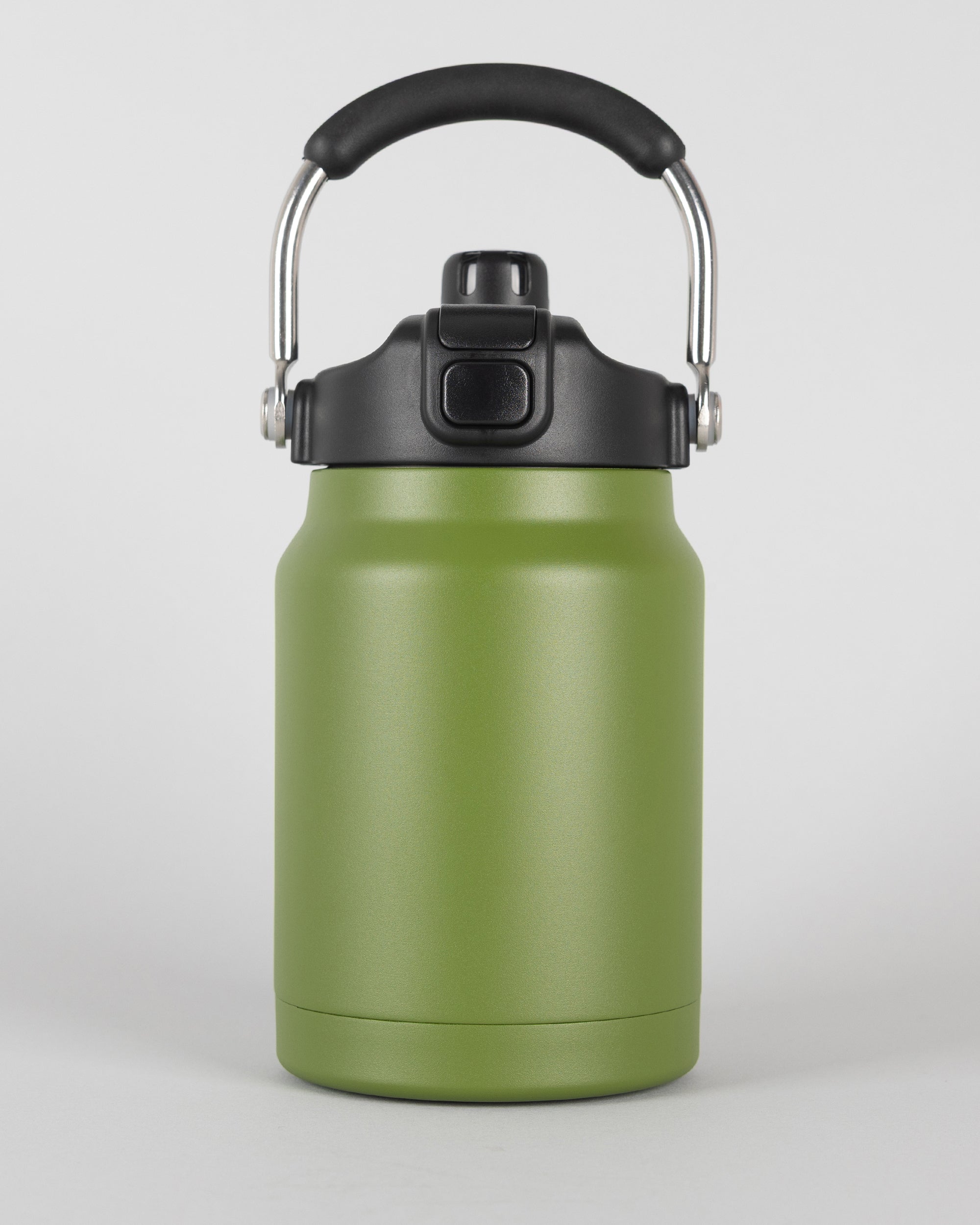 Versai 1.1L/2.2L Forest Green Stainless Steel Straw Spout Water Bottle