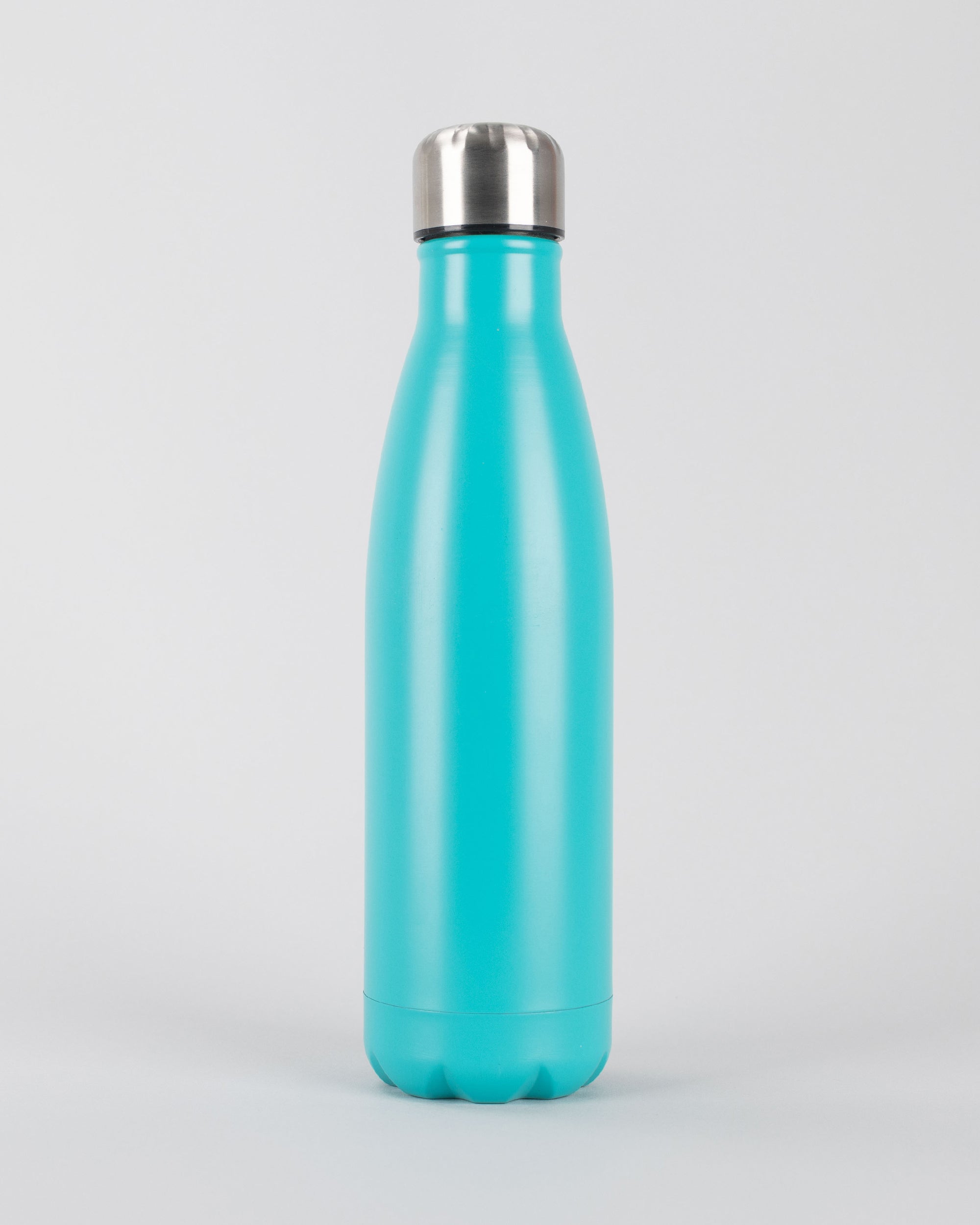 Personalised Stainless Steel Cola Shape Water Bottle - 500ml - Turqouise