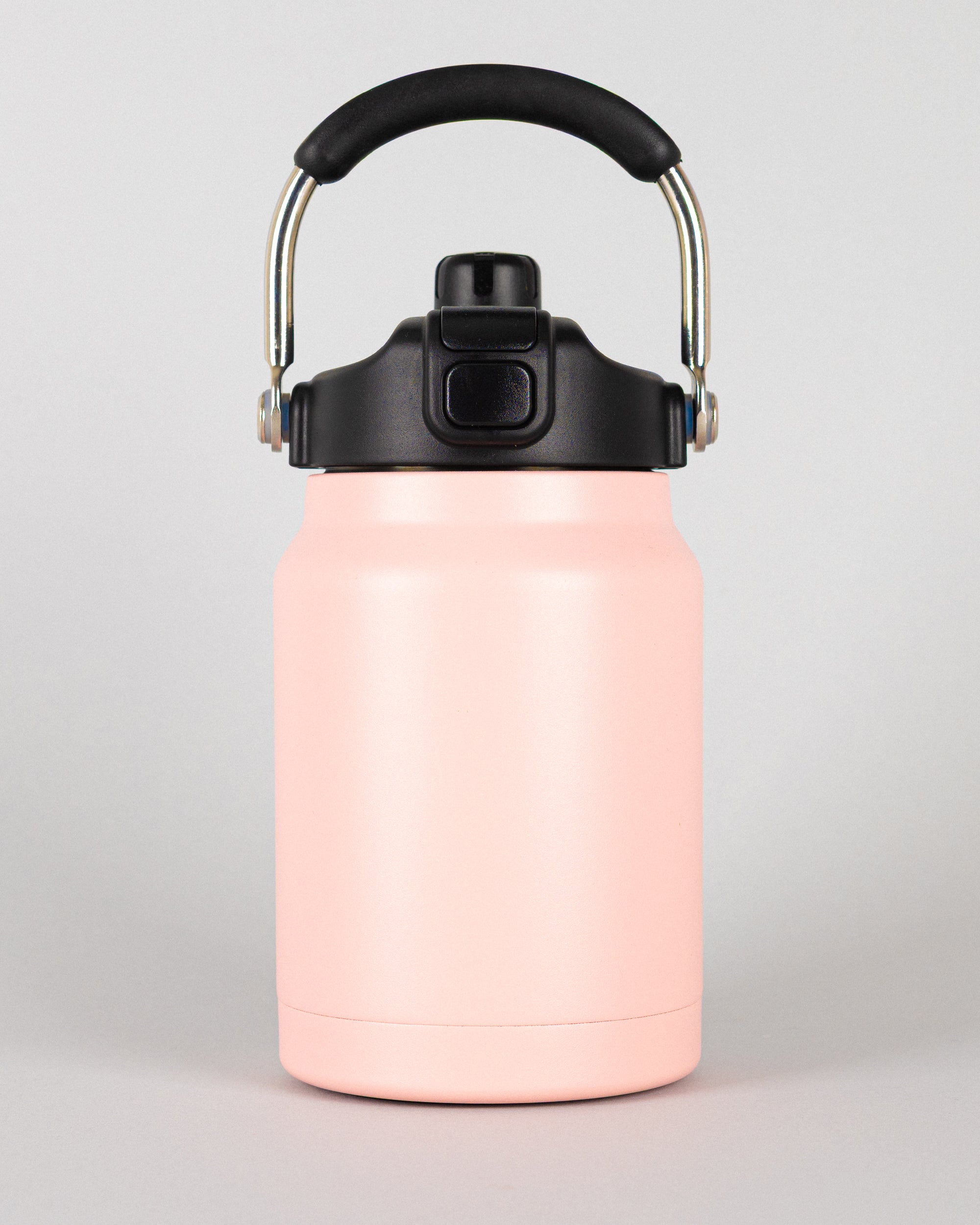 Versai 1.1L Pink Stainless Steel Straw Spout Water Bottle