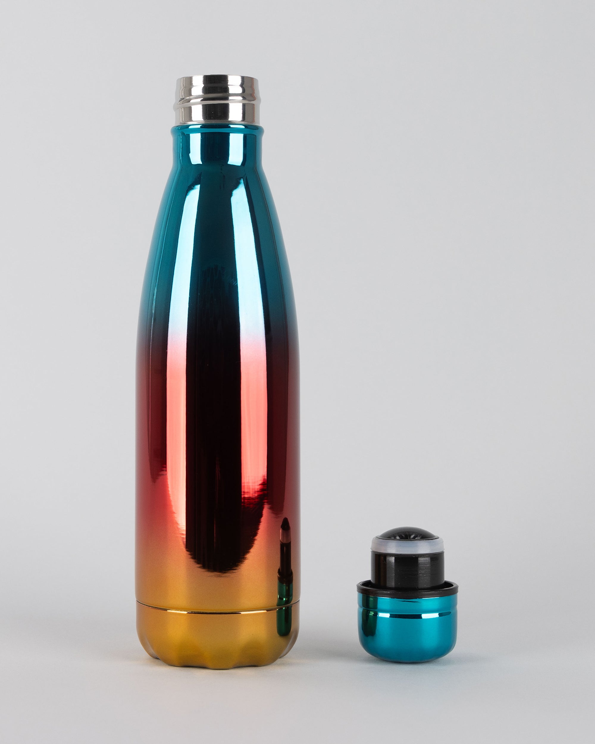 Blue Red UV Painted Personalised Stainless Steel Water Bottle – 500ml & 750ml | Double-Walled Insulated Flask | Keeps Drinks Hot or Cold for Hours | Willys Bottles