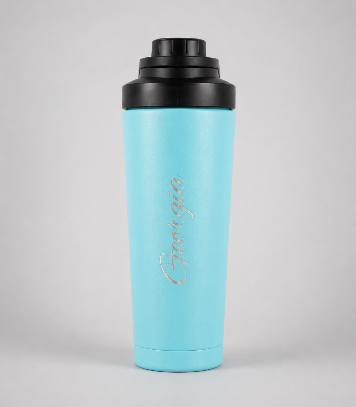 Aqua Personalised Stainless Steel Protein Shaker Bottle (750ml)
