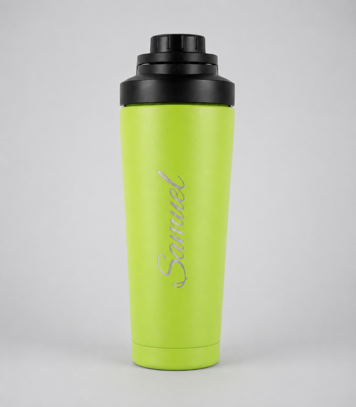 Green Personalised Stainless Steel Protein Shaker Bottle (750ml)