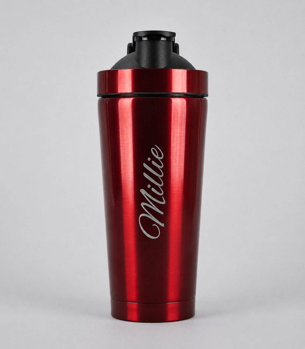 Red Personalised Protein Shaker Bottle — 550ml / 750ml