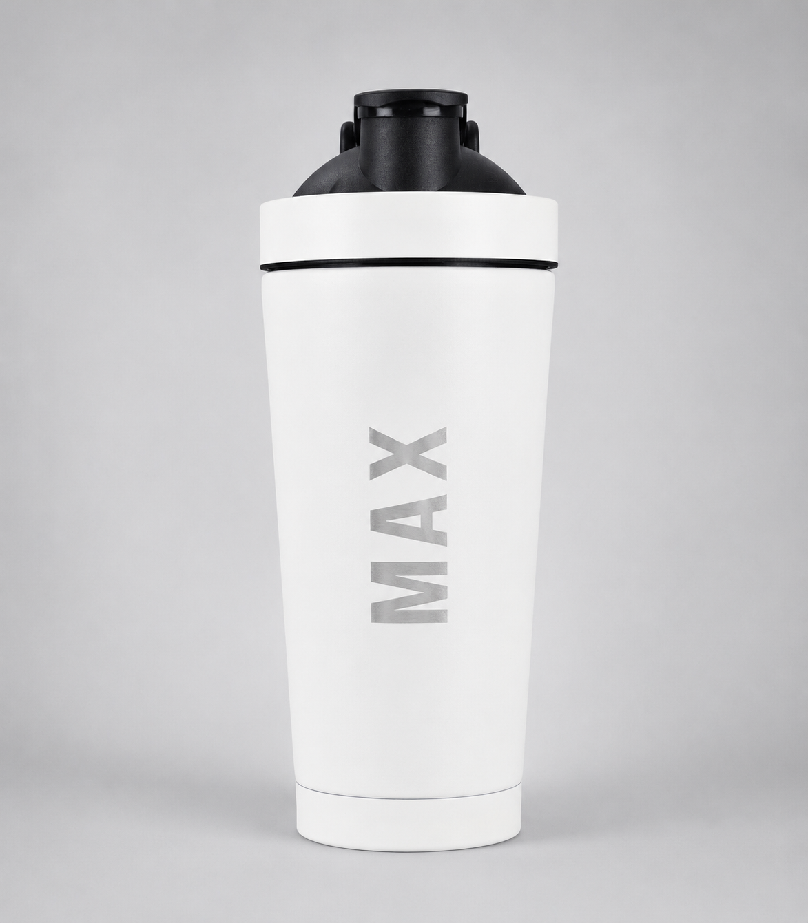 White Personalised Protein Shaker Bottle — 550ml / 750ml