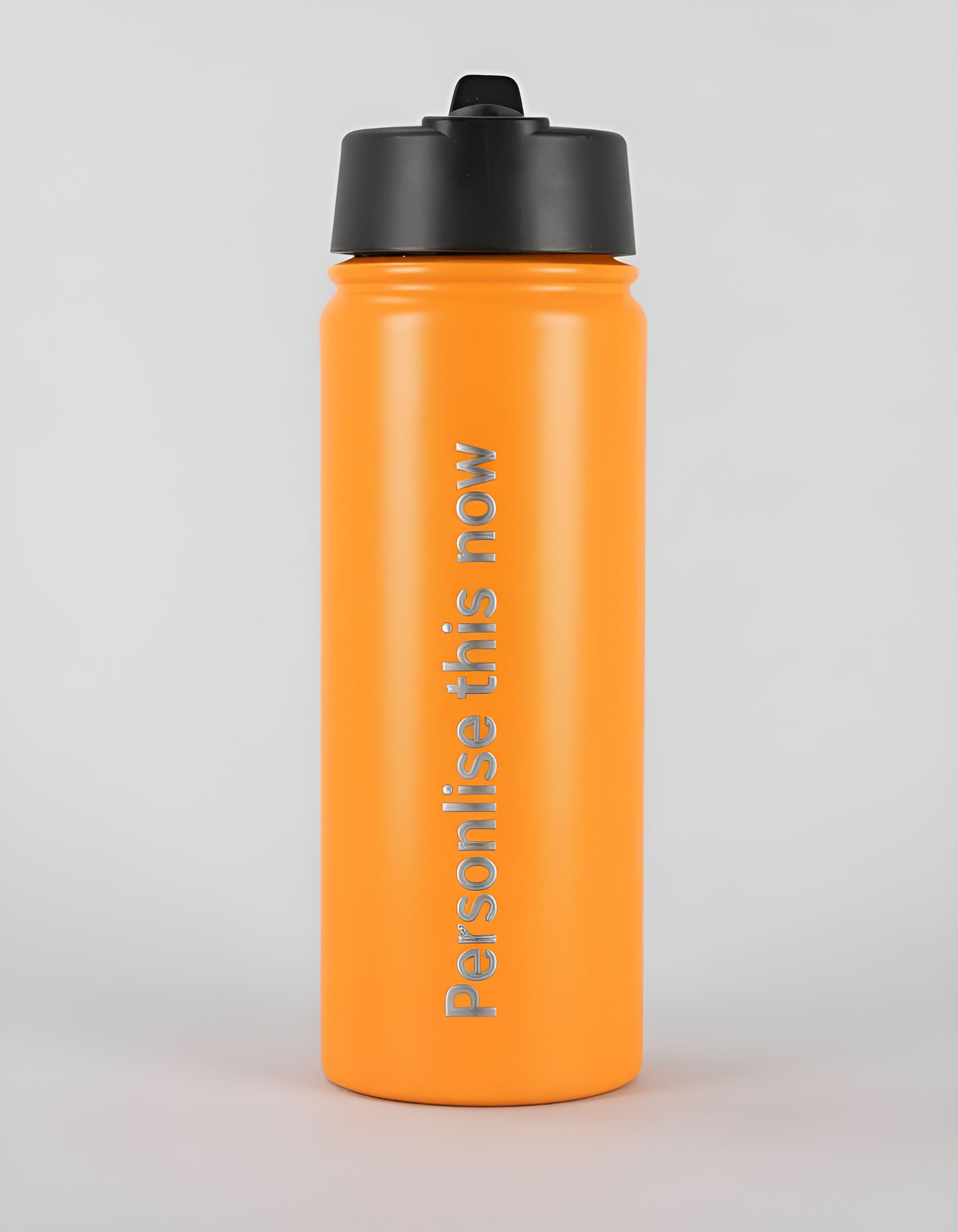Orange Hydra Straw — Personalised Stainless Steel Flip Straw Bottle (18oz / 22oz / 32oz)