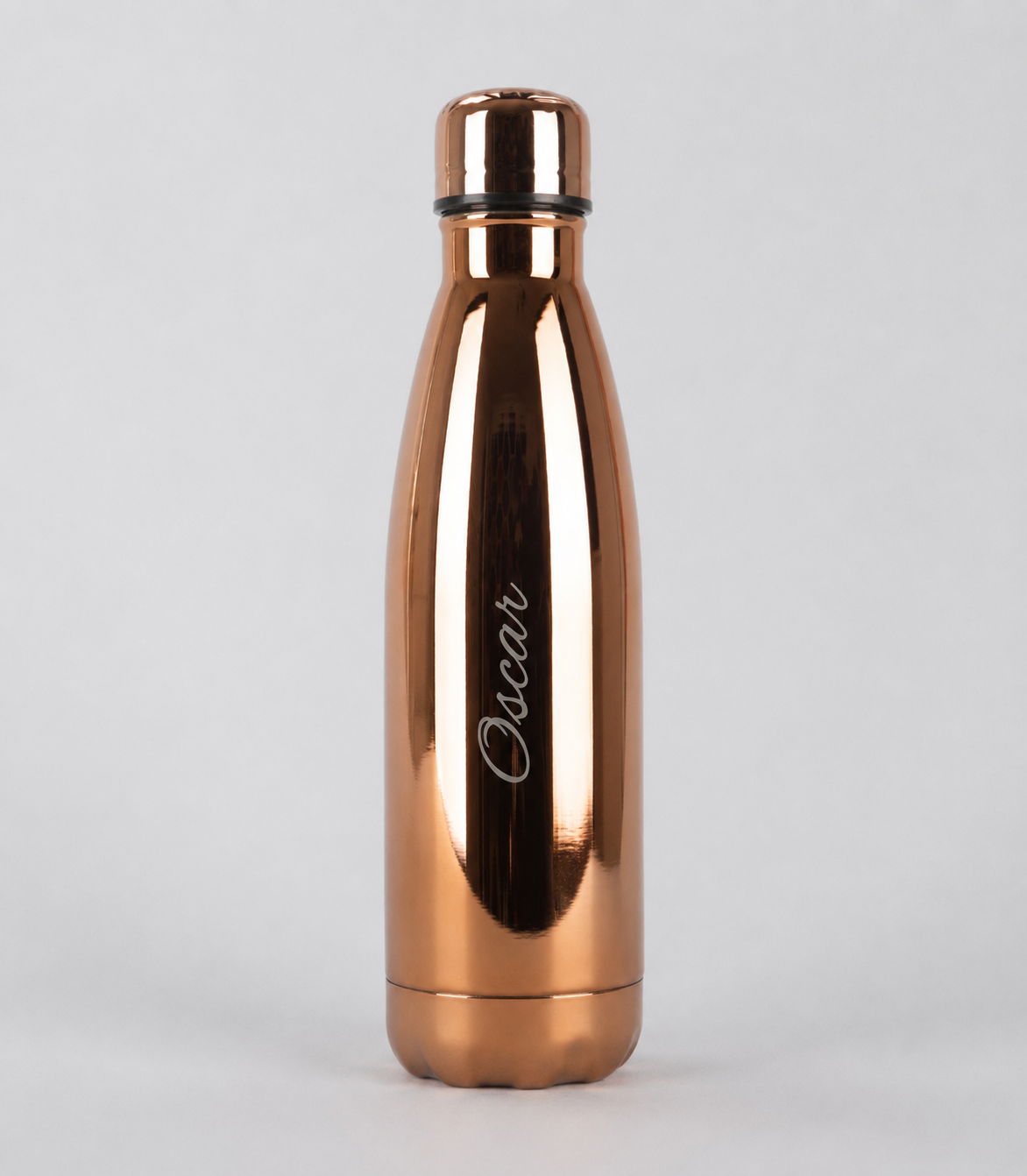 Copper personalised stainless steel Cola Shape water bottle