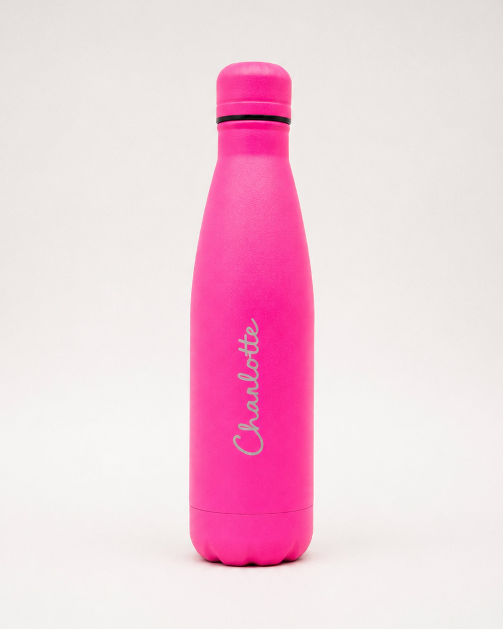 Hot Pink Personalised Stainless Steel Water Bottle – 500ml | Versai