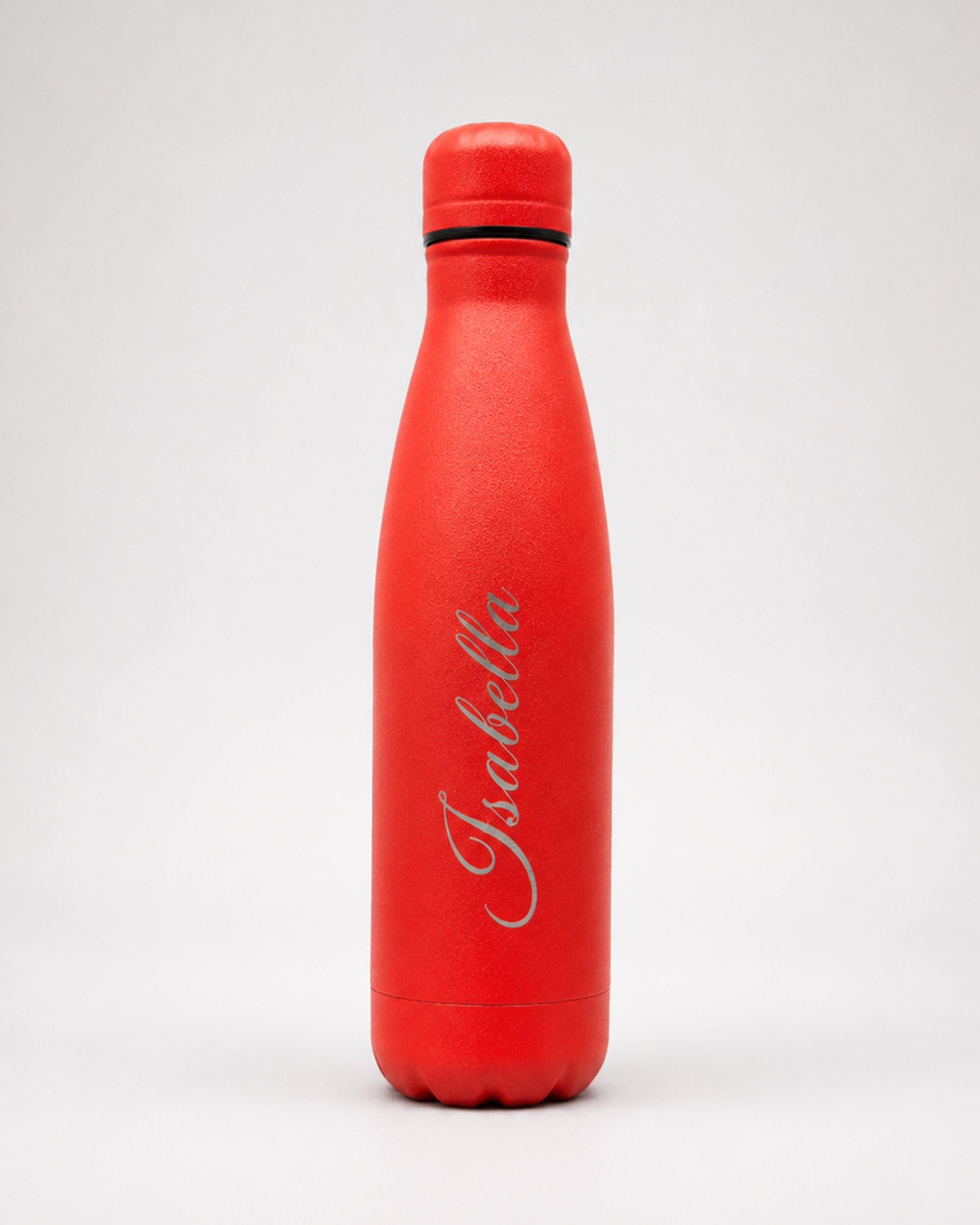 Red Personalised Stainless Steel Water Bottle – 500ml | Versai