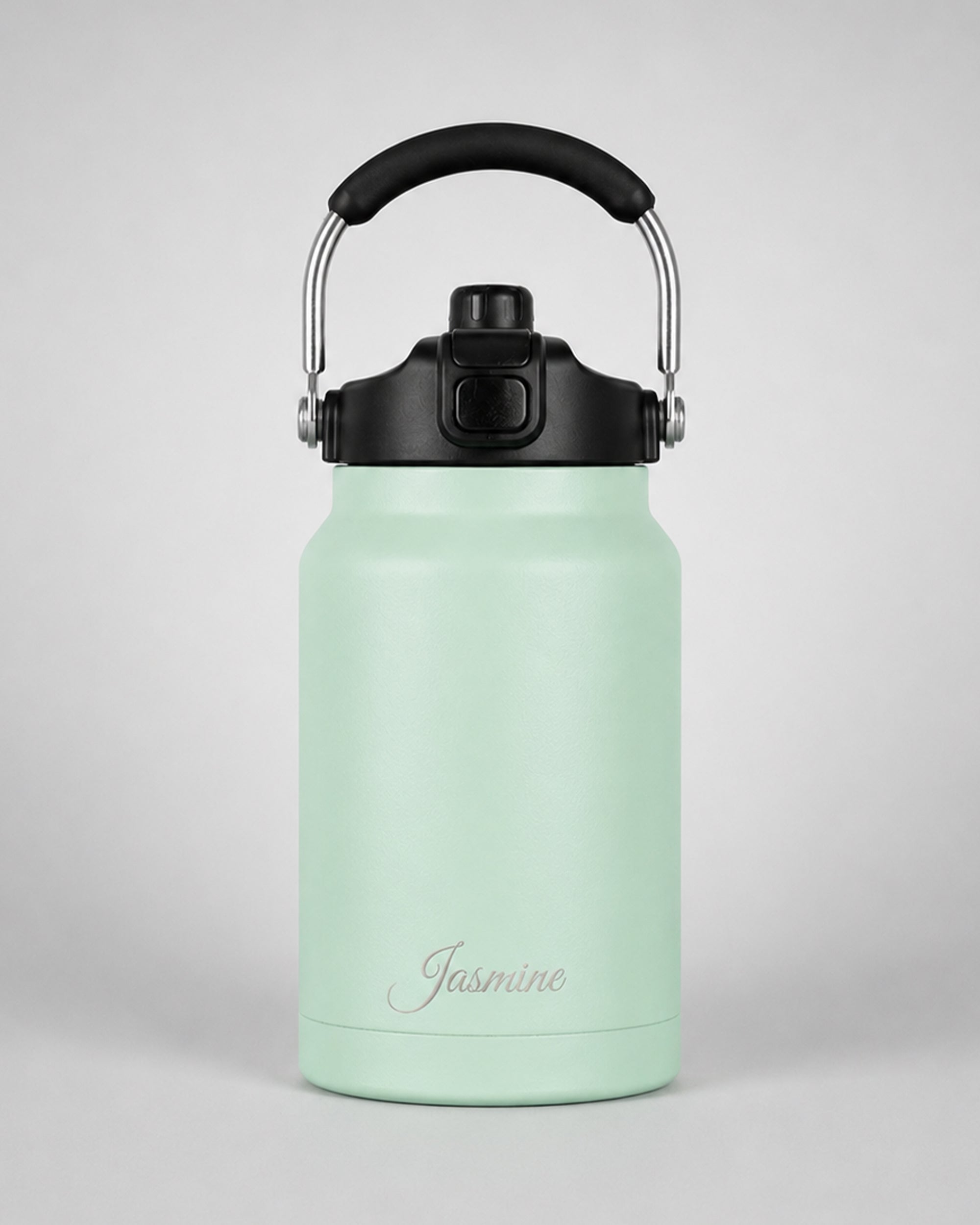 Versai 1.1L Mint Stainless Steel Straw Spout Water Bottle