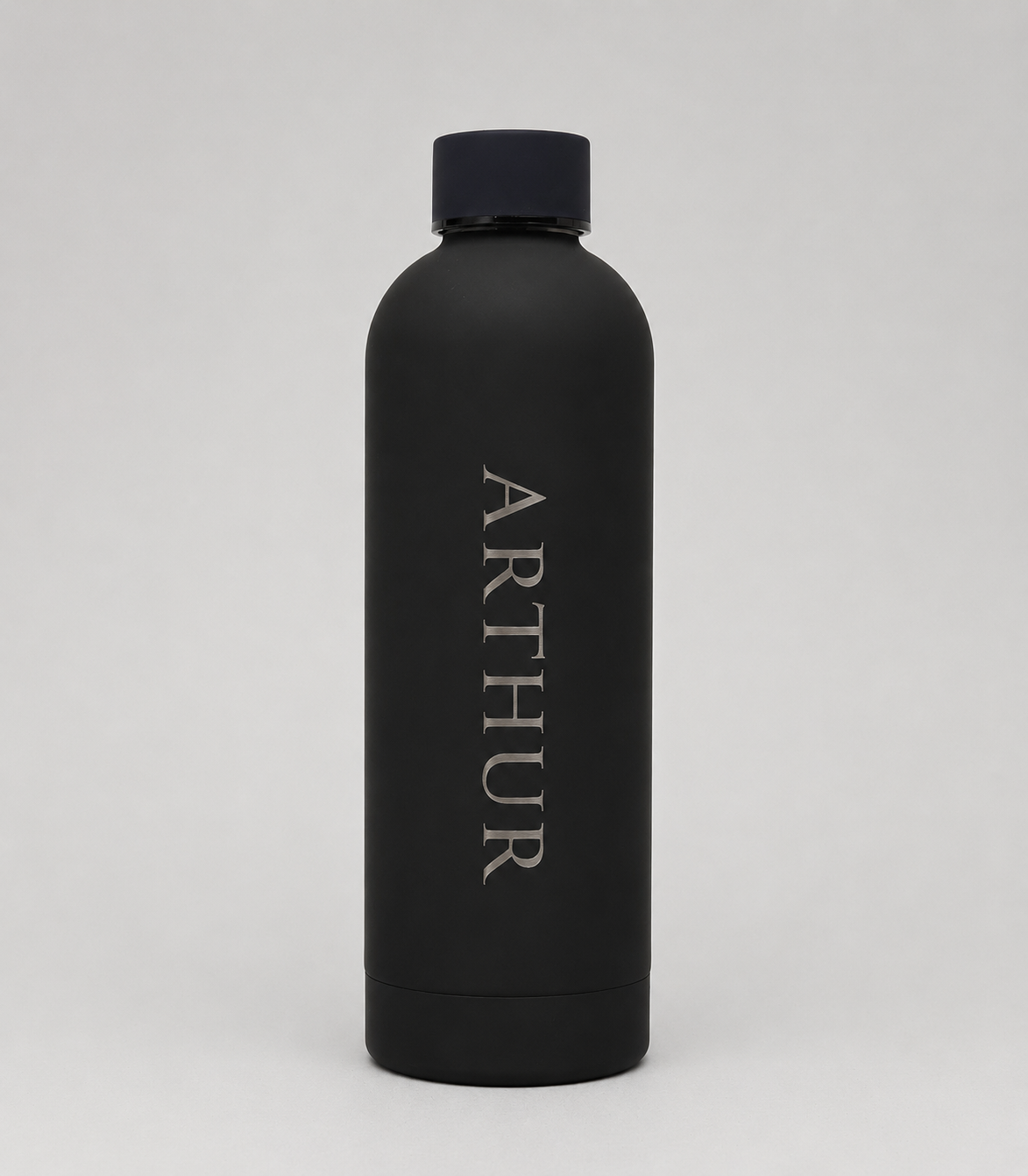 Personalised Stainless Steel EasyPour Water Bottle - 500ml & 750ml - Black