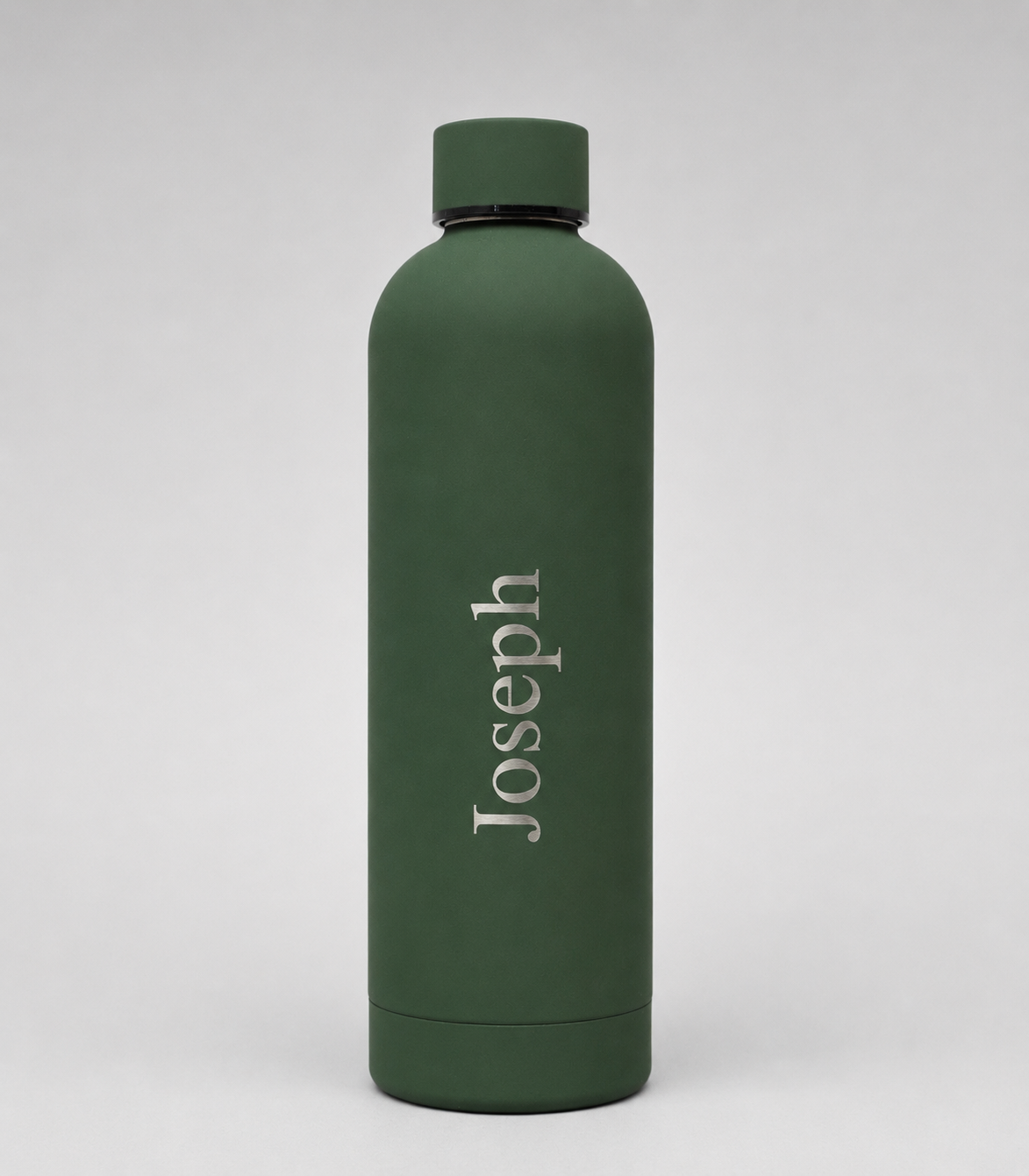 Personalised Stainless Steel EasyPour Water Bottle - 500ml & 750ml - Forest Green