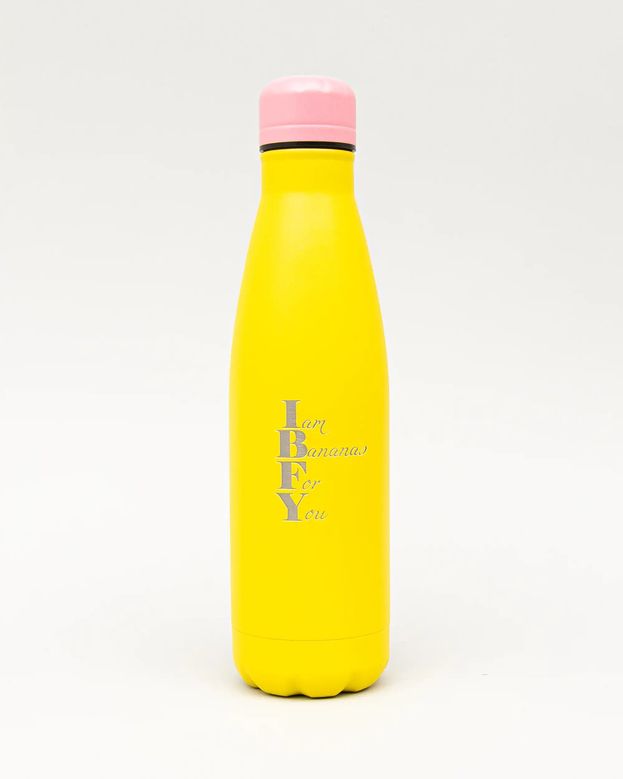 Yellow Personalised Stainless Steel Water Bottle – 500ml | Versai
